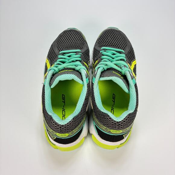 ASICS GT-1000 3 Gray Green Running Shoes Athletic Sneakers T4K9N Womens Size 7.5 - Picture 6 of 10